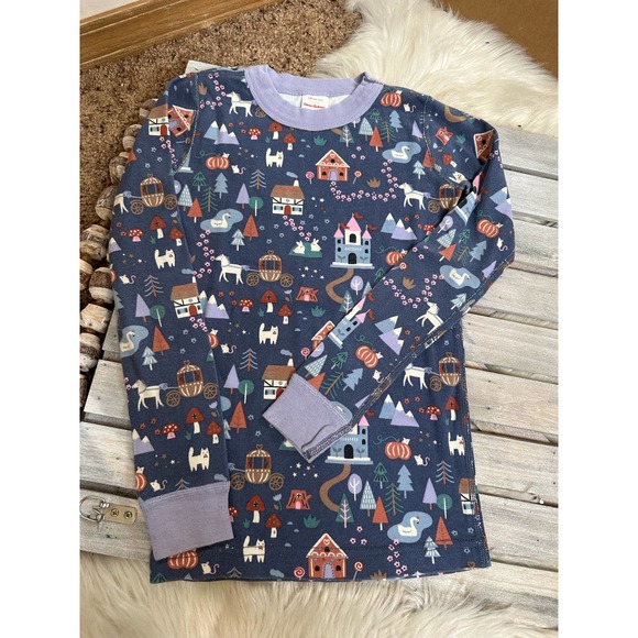 Hanna Andersson Horse Carriage Fairytale Castle 2 Piece Shirt Top Set - Picture 2 of 5